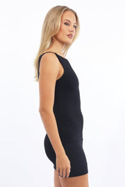 Black Supersoft Midi Dress Sleeveless