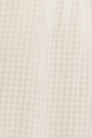 White Square Neck Puff Sleeve Skater Dress