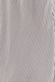 Blue Plisse Midi Dress Tie Back