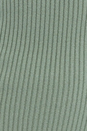 Green Midi Dress Long Sleeve Sweetheart Contrast Bind