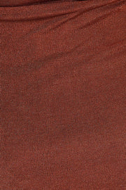 Brown Midi Dress Slinky Jersey