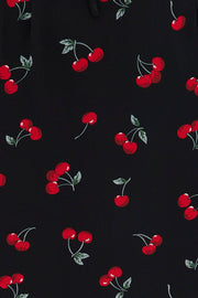 Red Floral Midi Dress Grunge Floral Print