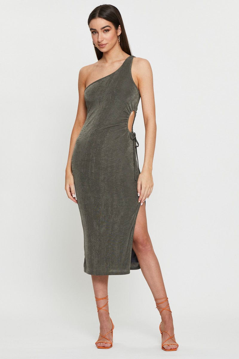 Green Midi Dress Bodycon