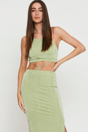Green Midi Dress Bodycon