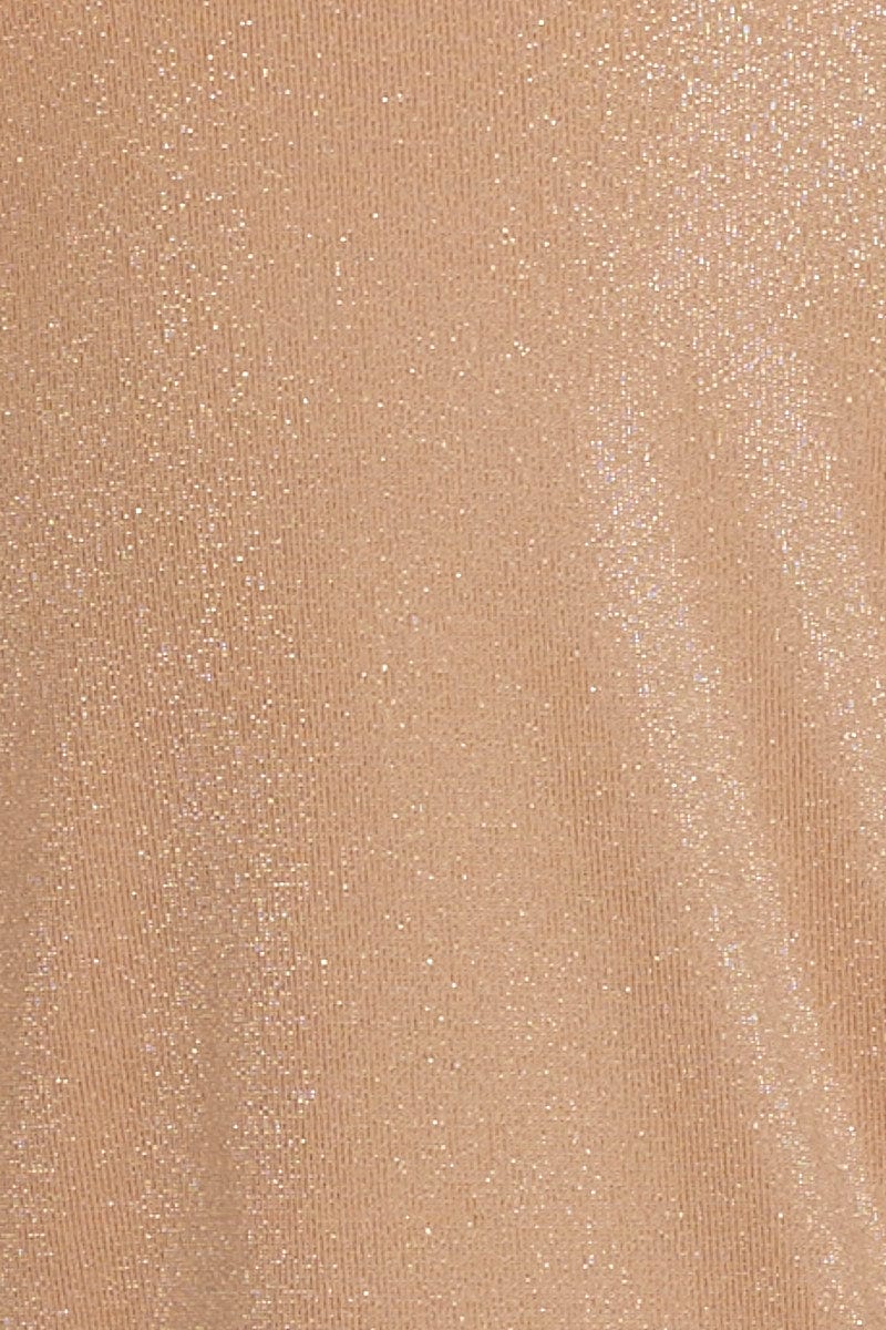 Gold Midi Dress Sleeveless