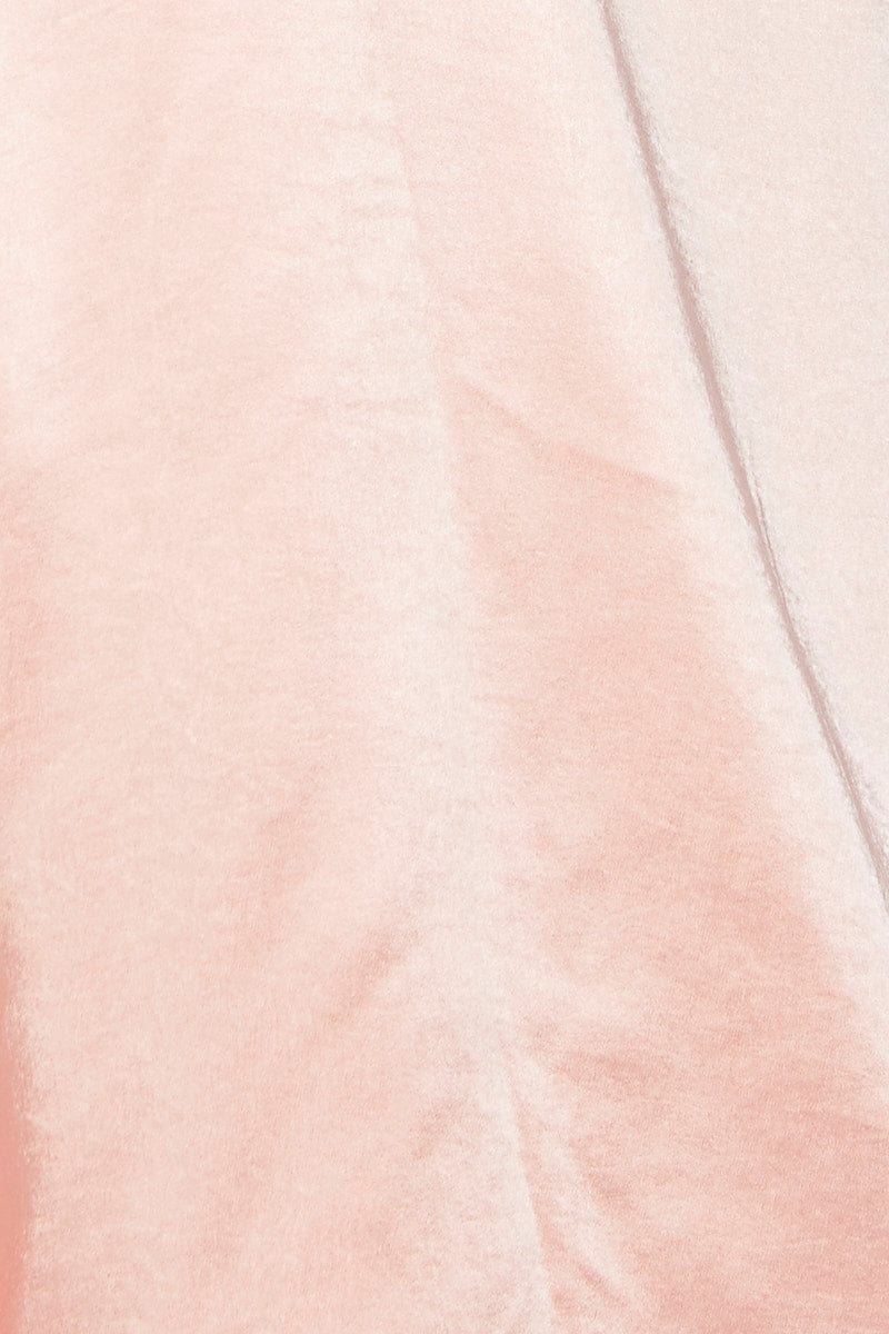 Pink Midi Dress Satin