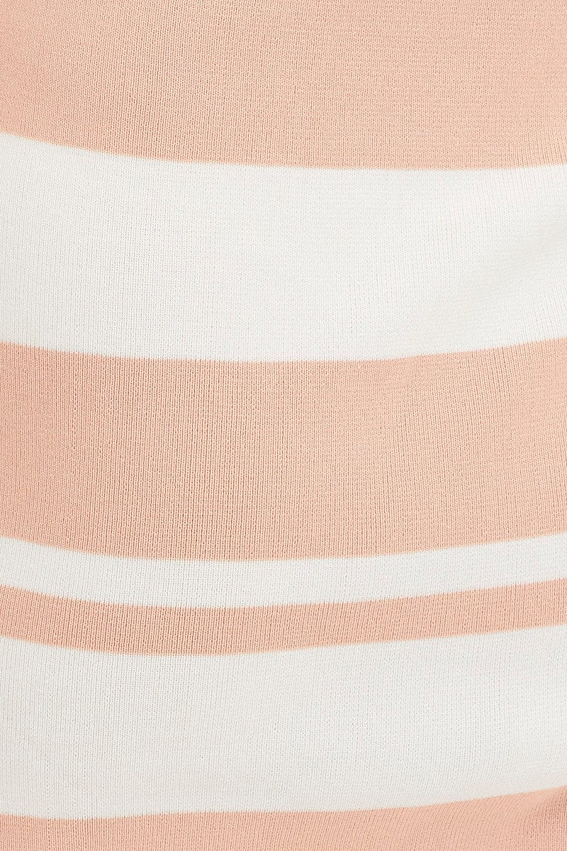 Multi Kint Midi Dress