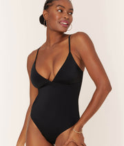 The Lanikai One Piece - Eco Nylon - Black - Long Torso