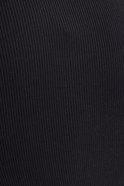 Black Keyhole Dress Sleeveless Midi Knit