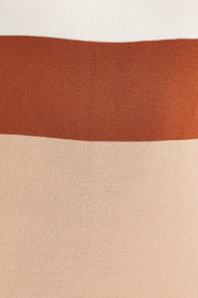 Multi Colorblock Kint Midi Dress