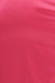 Pink Cowl Neck Party Midi Dress