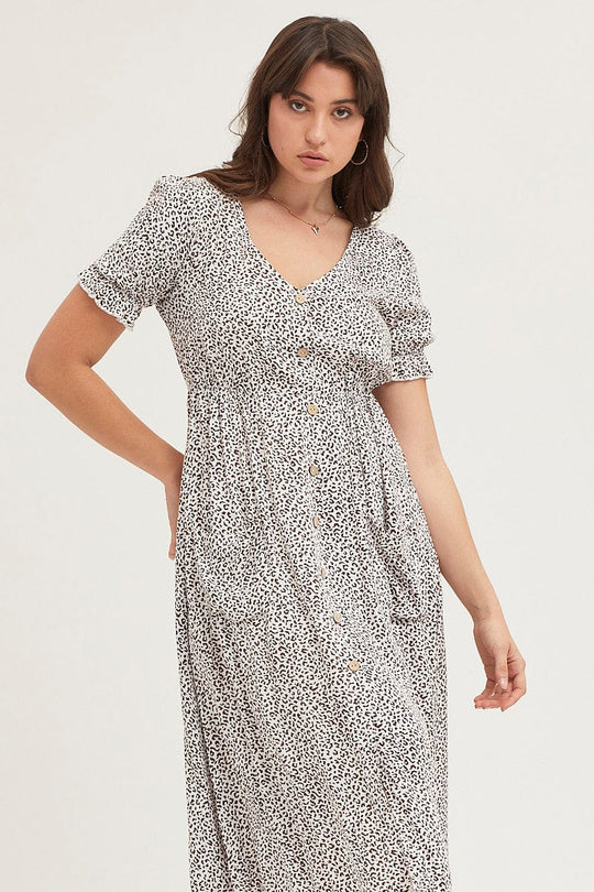 Print Midi Dress